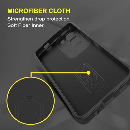 Image of amazon basics Back Case Cover for Vivo Y29 5G | Compatible for Vivo Y29 5G Back Case Cover | Liquid Silicon Magic with Camera Protection | Black