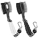 THIODOON 2 Pack Golf Club Brush and Groove Cleaner with Magnetic Keychain Golf Brush Oversized Head and Retractable Spike Golf Club Cleaner Golf Accessories for Men, Best Golf Gifts for Men