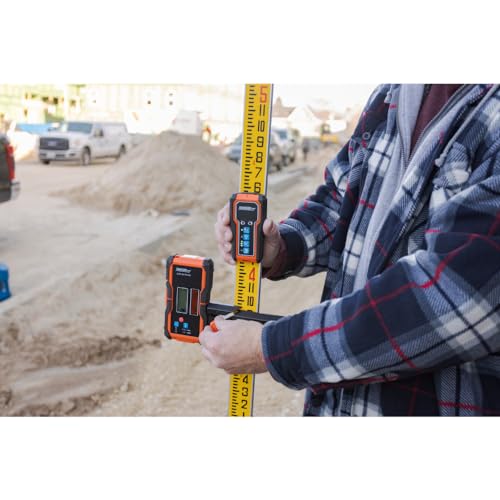 Image of Johnson Level & Tool JLR300-UNV-RG Universal Green & Red Rotary Laser Detector, Dual Sided Detector, LED Backlit Display