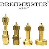 gasflaschenwagen Adapter Set bestehend aus 4 Gas Adaptern (ACME, DISH, Bajonett, Euronozzle)