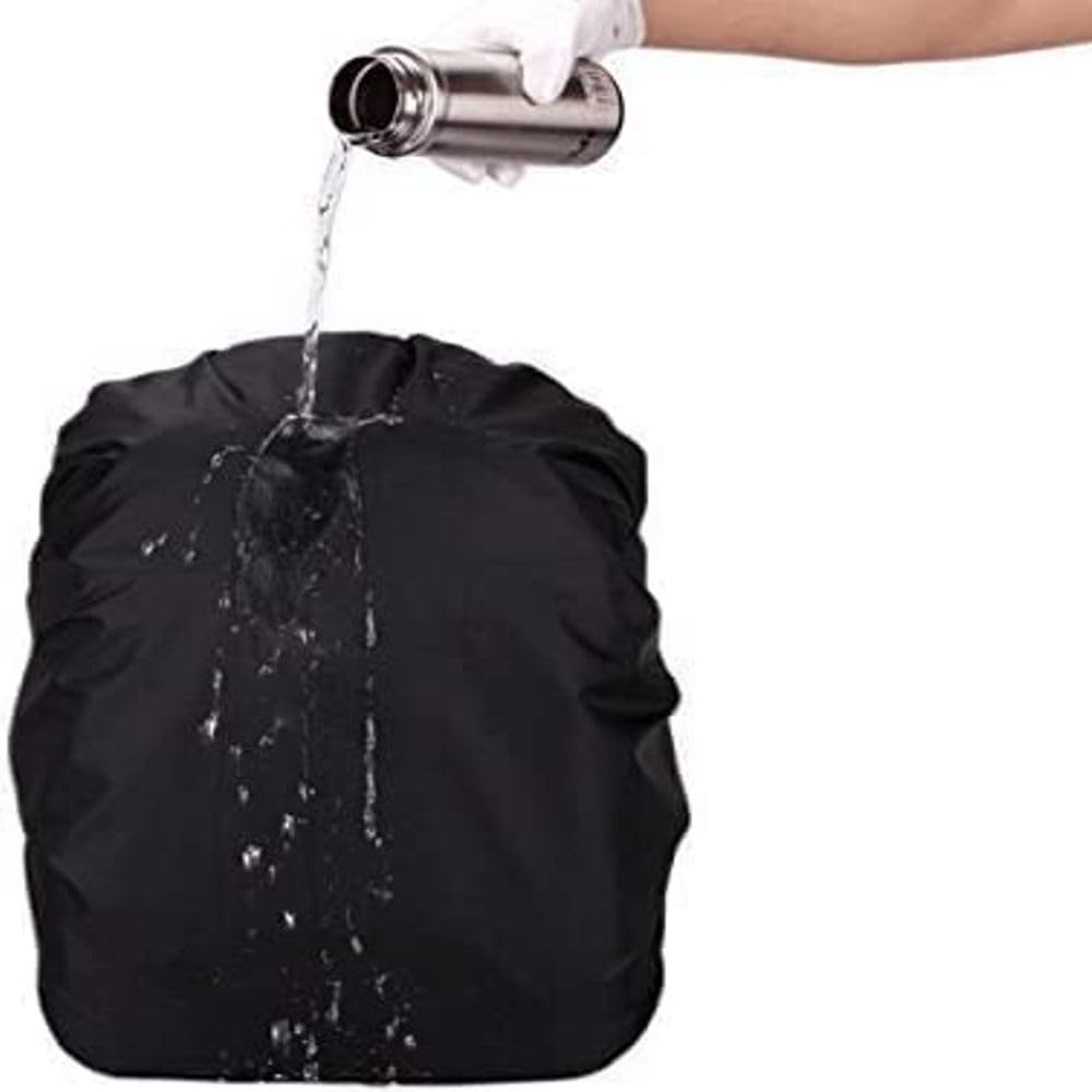 LISHER Nylon 100% Rain & Dust Proof Protector for 30L to 40L Backpacks, Rain Cover for Bags with Storage Pouch, Rain Cover for School Bags, Rain Cover, Specially for Trekking & Camping