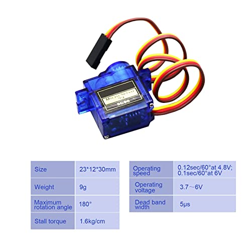 Betu Sg90 Micro Servos, 2Pcs Mini Servo For Robot Helicopter Airplane Rc Car Boat And Other Models #TOP2