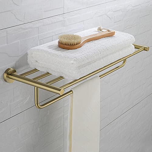 Juego de herrajes de baño oro para organizar toallas y accesorios con estilo 3