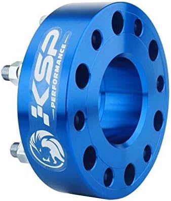 Miniatura 9 de KSP - Espaciadores de rueda de 6 x 5.5 para Silverado, 2 pulgadas (1.969 in) 0.236 x 5.500 in adaptadores de rueda azul forjados, paso de rosca