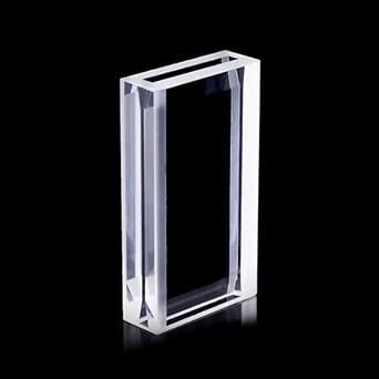 1.4ml Optical Glass Sample Cell with 1mm/25mm Path Length - High Transmittance Cuvette for Laboratory Use