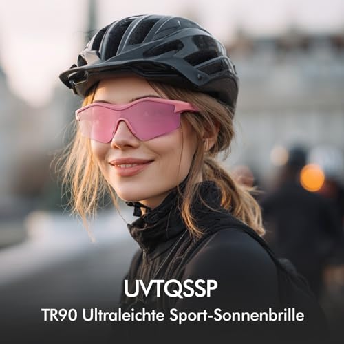 Lunettes de cyclisme demi-cadre TR90 protection UV400 ultra légères - 2