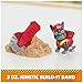 Rubble & Crew, Charger & Wheeler Action Figures, with Kinetic Build-It Sand & 2 Building Tools, PAW Patrol Kids Toys for Boys & Girls Ages 3 and Up