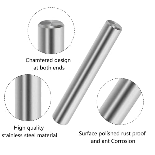 Aoyswuz 45 Pcs Cylindrical Pins M6 * 40mm 304 Stainless Steel Dowel Pin - Image 3