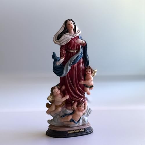 Estatua Virgen Inmaculada Concepción 20 cm Resina miniatura 2