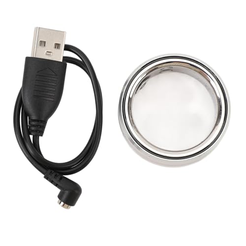 RiToEasysports Smart Ring, Stainless Steel Sleep Smart Ring Health Tracker Body Temperature Steps Monitoring Lightweight Fitness Health Tracker Ring Silver (No. 18)