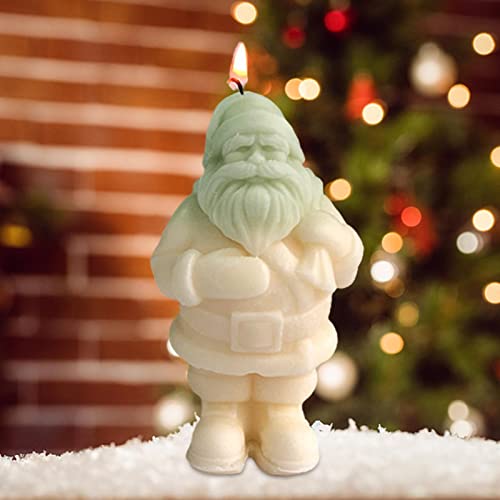 Molde de Papai Noel - Molde de Silicone DIY Multiuso Criativo Para Bolo | Molde de gesso para vela d