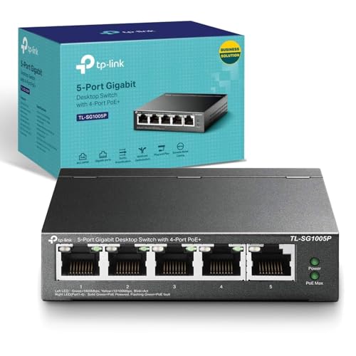 TP-Link 5-Port Gigabit Desktop PoE Switch (TL-SG1005P)