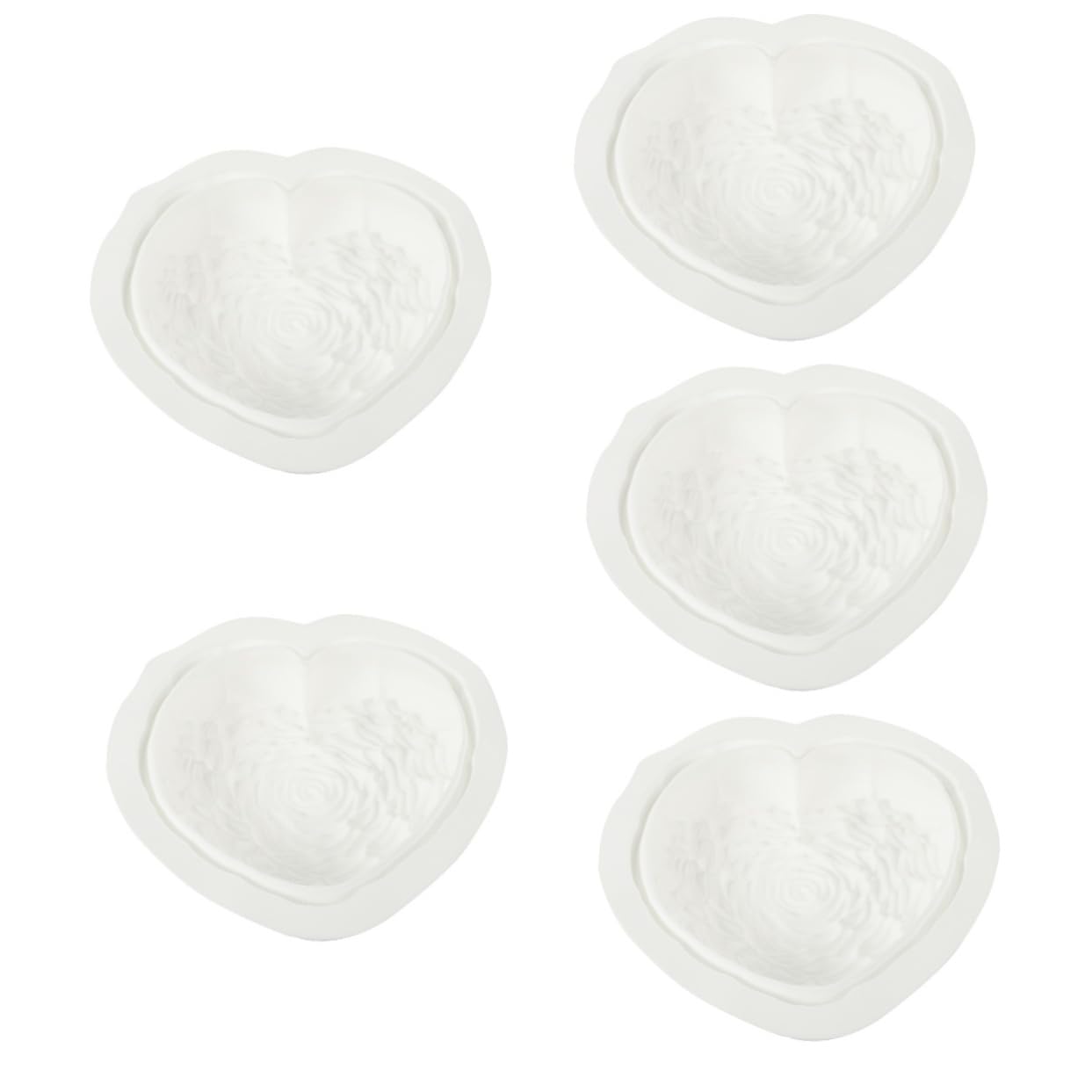 Alipis 5 Piezas Molde de pastel de corazón reutilizable cajas de números de cartón cazuela molde de perro moldes para hornear corazones moldes de corazón para hornear gel de sílice