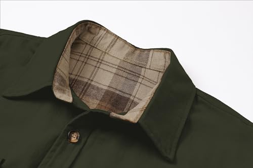 Image of SANGTREE Long Sleeved Flannel Shirt Button Down Plaid Shirts