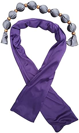 Nano-Ice Cooling Necklace + Scarf - Purple | Beat The Heat in Style! | Take Out of Freezer for Hours of Cooling Relief!