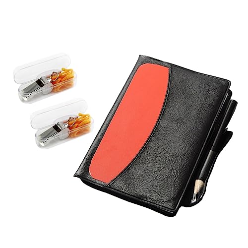 Kit árbitro 2 piezas silbato y tarjetas fútbol miniatura 1