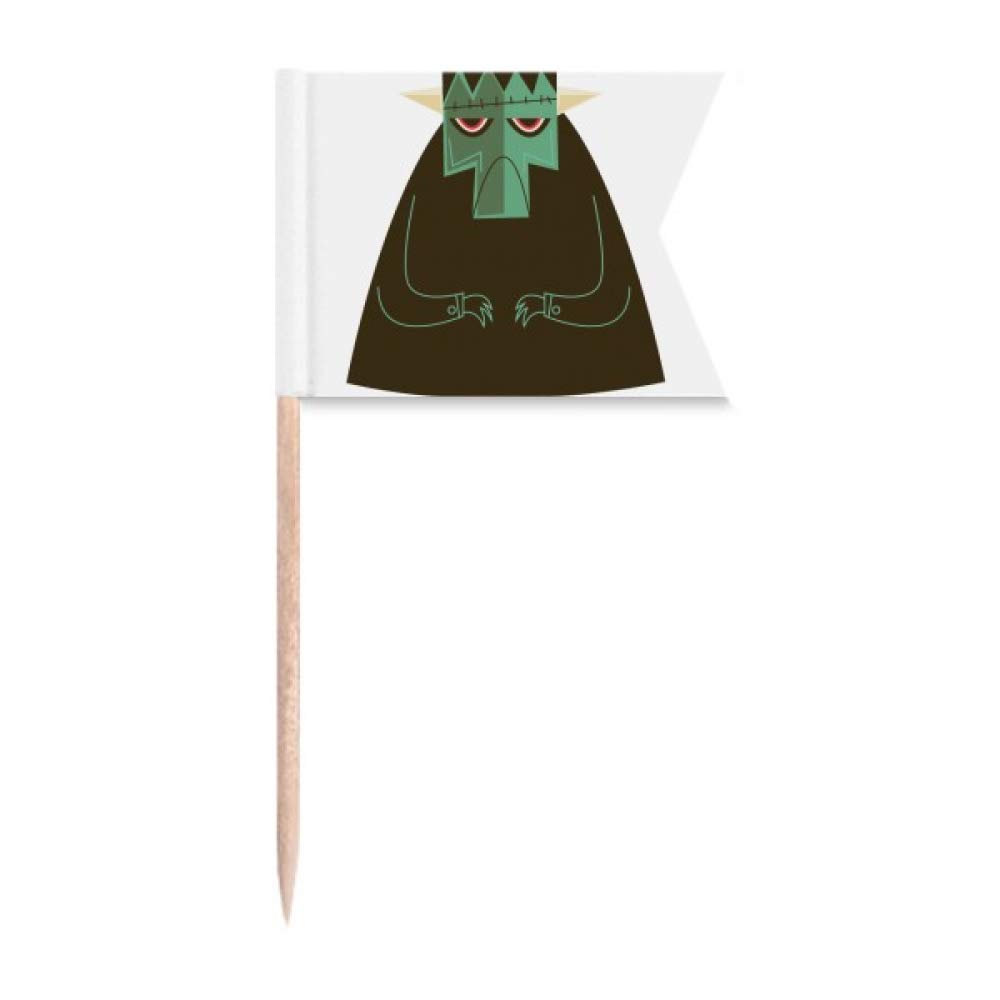 Drapeaux cure-dents fantôme de Halloween pour buffets de fête et fromage