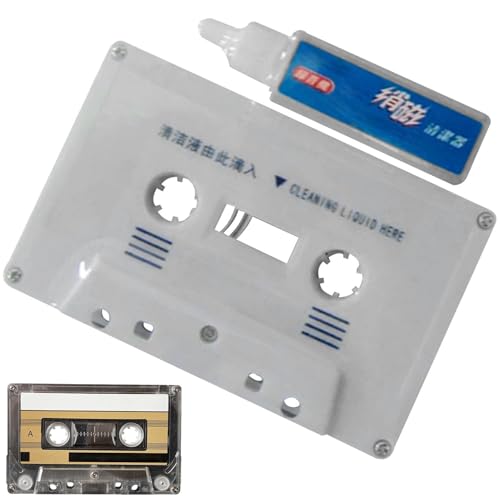 Tape Deck Cleaner &ndash; Magnetic Head Restoration Device, Audio Cassette Care Solution, Cleaning Fiber System, Anti Noise, Long Lasting Maintenance Kit | Suitable for Vintage Audio