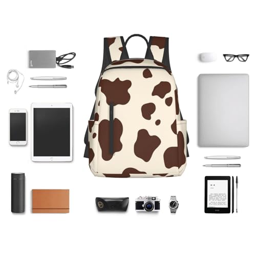Mochila de viaje con estampado piel de vaca miniatura 6
