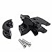 HTTMT MT436-BK Black Clutch Lever Mount Bracket Clutch Bracket Compatible with Harley Dyna Super Glide FXD Softail Deluxe FLSTN Night Train FXSTB
