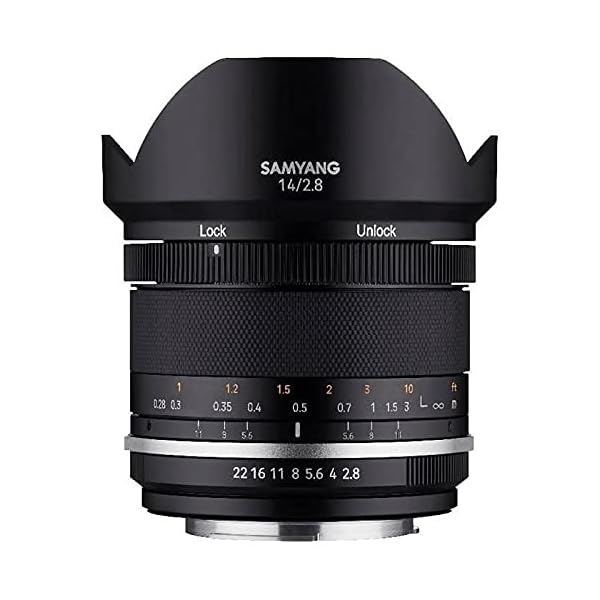 Samyang MF 14mm F2,8 MK2 Sony E – Weitwinkel Objektiv manueller Fokus für Vollformat und APS-C Festbrennweite Sony E Mount, 2. Generation A6300, A7 III, A7R III, A6400, A7R IV, A6100, A6600, A9 II – Bild 3
