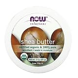 NOW Solutions, Certified Organic Shea Butter, Moisturizer For Rough And Dry Skin, Travel Size, 3-Ounce