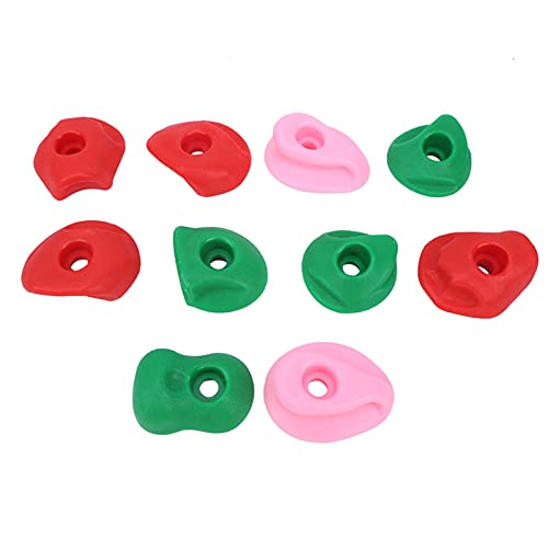 PE Plastic Multicolor Climbing Hold, Large Rock Wall (Small Size 10 Pieces)