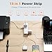 TESSAN Surge Protector Power Strip PD 20W, Ultra Thin Flat Plug 6 FT Extension Cord, 9 Outlets 4 USB(2 USB C), 1050J Protection Multiple Outlets Charging Station for Home, Office, College Dorm Room