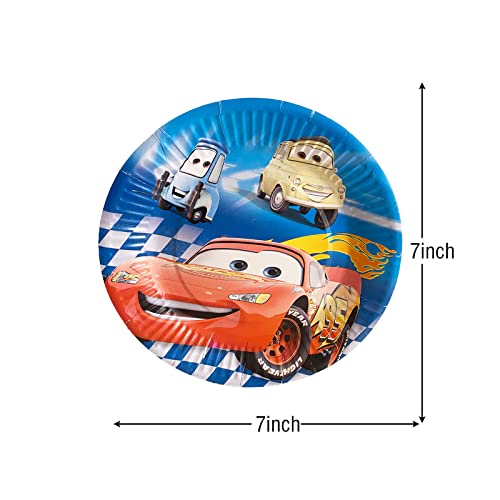Mcqueen Race Car Party Supplies,30 Plates For Kids Birthday Lightning Car Theme Party #TOP1