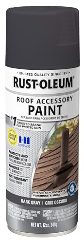Rust-Oleum 302123 Roofing Accessory Coating Spray, 12 oz, Dark Gray
