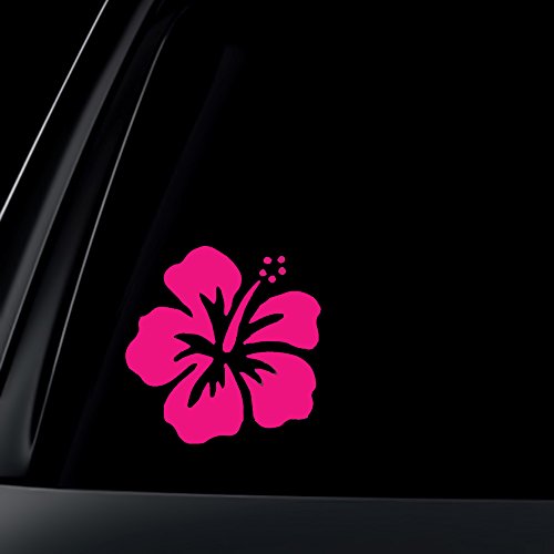Hibiscus Flower PINK Car Decal / Sticker, 5