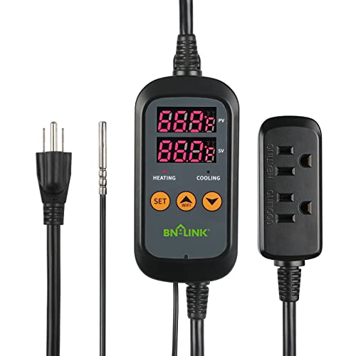 BN-LINK Smart WiFi Digital Temperature Controller Heating Cooling, Works with Alexa and Google Home....