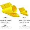 Yellow Loom Tool Kit - Cable Insertion for Bundles from 1/4 to 1 (1 Small Tool + 1 Large Tool)