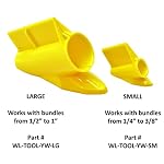 Yellow Loom Tool Kit - Cable Insertion for Bundles from 1/4" to 1" (1 Small Tool + 1 Large Tool) - Image 4