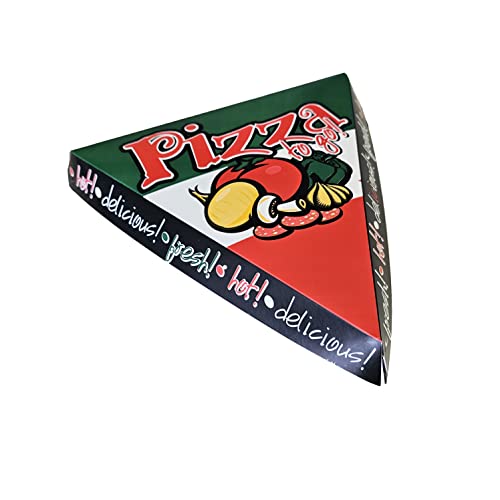 200 Pizza Slice Kartons Pizzaslice to go Boxen Pizzaschachteln Pizzaboxen Pizzakartons für 1 Pizzastück Pizzaslice 26x26x24cm - Inkl. Verpackungslizenz in D