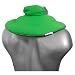 Cojín cervical de calor con cuello. Verde claro. Almohada térmica con huesos...