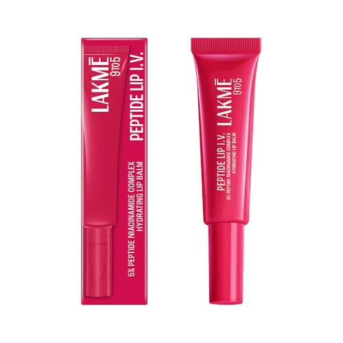 Image of Lakme Peptide Lip IV with 5% Peptide-Niacinamide Complex, For Intense Hydration With A Serum-Like Texture That Visibly Plumps, Smoothens, and Repairs, Peptalk Pink, 10g