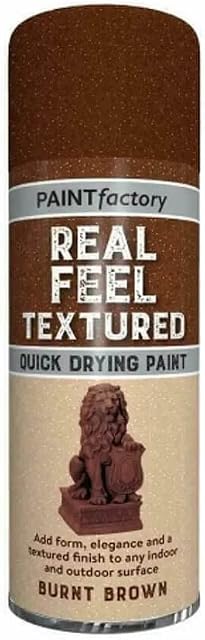 Real Feel Textured Quick Drying Paint Burnt Brown 400ml
