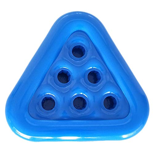 BESPORTBLE Suporte inflável para bebidas com 6 buracos, triangular, porta-copos flutuantes para pisc