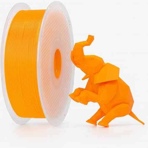 Bambu Lab PLA Filament Matte 3D Printer Filament 1.75mm PLA 1kg High Tenacity Eco Friendly - Pumpkin Orange (10301) - Spool