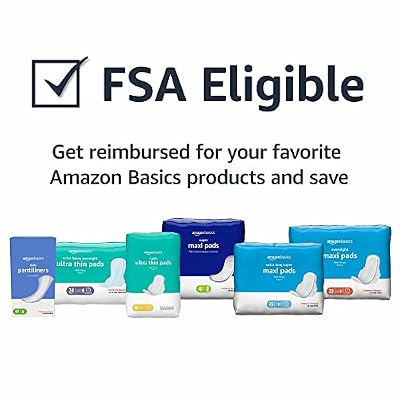 Amazon Basics Daily Pantiliner, Long Length, Feminine Pads for Women, Unscented, Leakage Protection, 40 Count (Previously Solimo)