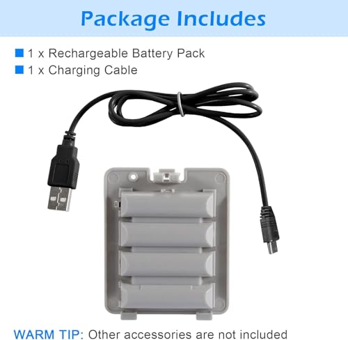 Image of 3800mAh Rechargeable Battery Pack & Cable for Wii Fit Balance Board High Capacity Battery Pack Replacement for Wii Fit Balance Board | High Capacity, Replacement Battery Pack, Fast Charging, for Wii Fit Balance Board
