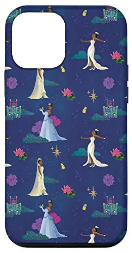 Coque iPhone 12 mini Disney Tiana antichoc antichute motif robe de bal bleu nuit
