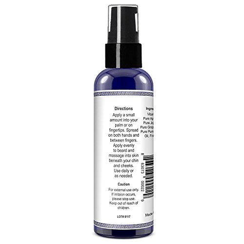 Spartans Den Premium Beard Oil | Vitamin E & Jojoba Oil Enriched| Promotes Healthy Beard And Mustache Growth, Stops Itch & Dandruff, Improves Softeness | 2Oz Classic Scent #TOP1