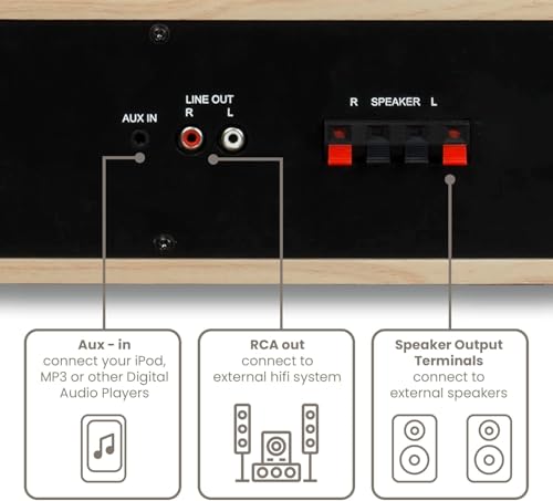 Tourne-disque Bluetooth Crosley Gig Nature pour écouter vos vinyles simplement - 4