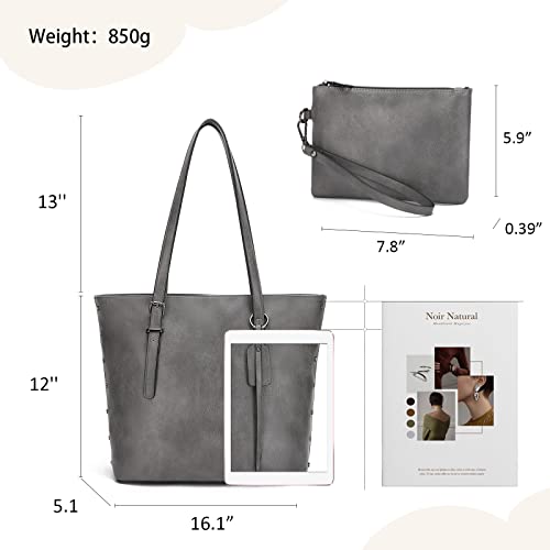 Image of KL928 Handbag for Women Tote Bag PU Leather Large Shoulder Bag Top Handle Satchel Purses 2Pcs Set