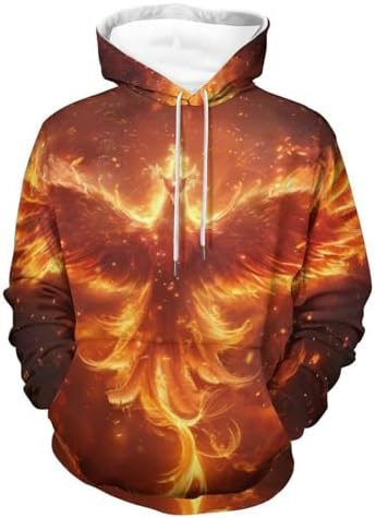 Phoenix Adult Hoodies Casual Sweatshirt Long Sleeve Pullover Hood...