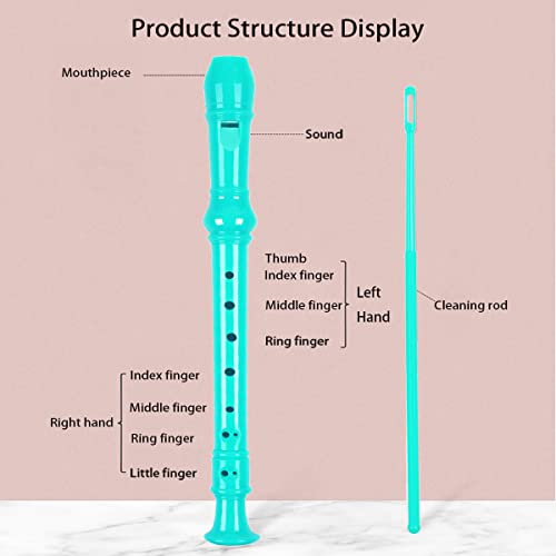 12.8Inches 8 Hole Descant Soprano Recorder With Recorder Case Gift Bag Cleaning Stick Musical Instruments Flute For Kids And Adults #TOP4