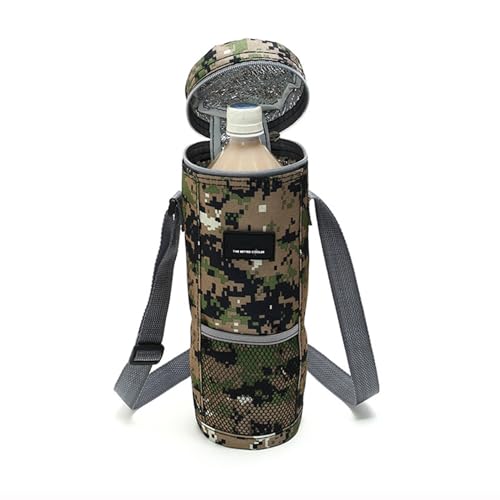 Bolsa de vino aislada, transportador portátil para bebidas, con asa, dos botellas de 12.6 x 4.7 pulgadas, soporte plegable para botellas de licor, para camping, senderismo, picnics, viajes a la playa