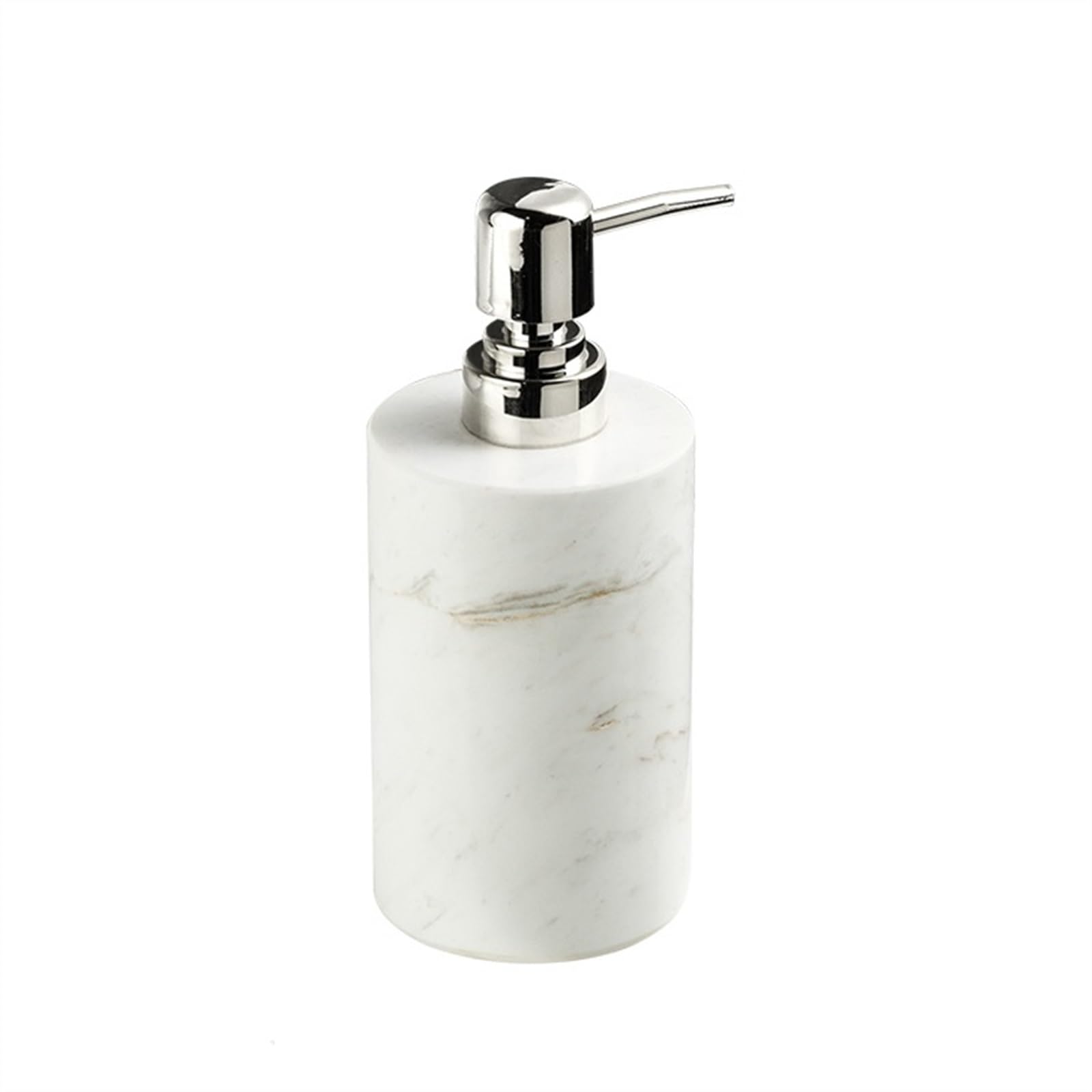 Cyairong-22 White Soap Dispenser Countertop Lotion Push-Pump Bottle Marble Shampoo Hand Sanitizer Dispenser, 4.4Oz/130Ml(White)